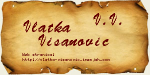 Vlatka Višanović vizit kartica